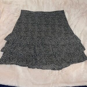 Michael Kors midi leopard print skirt size medium